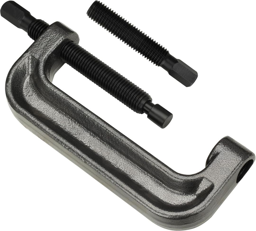 Ball Joint Press Kit, Large C-Frame Press for Ball Joints, U-Joints and Wheel Studs Removes, Brake Anchor Pins Press with 2 Screws