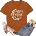 Halloween Shirts for Women Dancing Skeleton Tshirts Fall Pumpkin Shirt Halloween Party Tee Tops (XL)