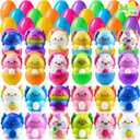 JOYIN 24 Pcs Easter Prefilled Eggs with Squishy Toys, Lovely Axolotl Squishy Toy for Easter Egg Hunt, Party Favor for Kids, Basket Stuffers, Filling Treats, Goodie Bag Fillers, Class Prize Supplies