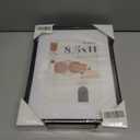 8.5x11 Picture Frame (Set of 3), 8.5x11 Photo Frames with 6x8 Removable Mat, High Definition Plexiglass, Vertical and Horizontal Display, Wall Hanging Photo Frame, Black