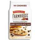 2 x Pepperidge Farm Farmhouse Thin and Crispy Dark Chocolate Chip Cookies, 6.9 OZ Bag (14 Cookies)
