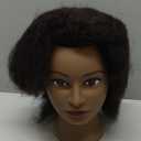 Traininghead 100% Real Hair Mannequin Head Training Head Cosmetology Doll Head Manikin Practice Head Hairdresser with Free Clamp Holder Female (10 inches afro hair C)