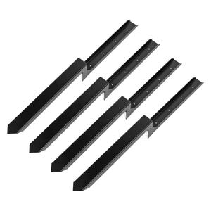 Steel Fence Post Repair Stakes, H Shape Ground Anchor Spike, 4-Pack Steel Fence Post Repair Stakes, H Shape Ground Anchor Spike, 4-Pack