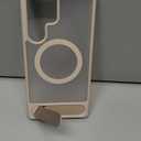 TORRAS Strong Magnetic & Seamless Stand for Samsung Galaxy S25 Ultra Case, Fit for MagSafe, Mil-Grade Drop Protection, Kickstand for Samsung Galaxy S25 Ultra Case, Translucent Back/Gold Edge