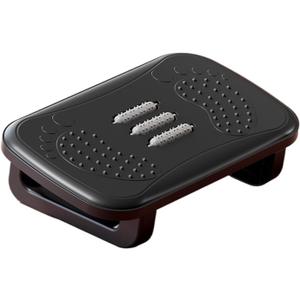 Under Desk Footrest Ergonomic Foot Stool with Massage Rollers Portability Desk Leg Rest for Home Office Work(Black)