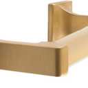 SENTO Gold Toilet Paper Holder Wall Mount, Double Post Tissue Toilet Paper Holder, Easy Installation, Heavy Duty Metal, Satin Brass