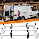 MELIPRON Cargo Van Roof Ladder Rack Fit for RAM ProMaster City 2015-2024 3 Crossbars