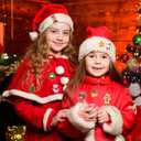 AUGSUN 60pcs Christmas Iron on Patches Random Assorted Styles Xmas Embroidered Sew Applique Repair Patch Santa Claus Christmas Tree Wreath Snowman Elk Angel Reindeer Candy Cane DIY Crafts for Clothing