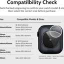amBand Bands Compatible with Apple Watch 9/8/7 45mm, M1 Sport Series Rugged Case with TPU Strap Military Protective Tough Cover Bumper for iWatch SE3/SE2/SE/6/5/4 44mm Men White