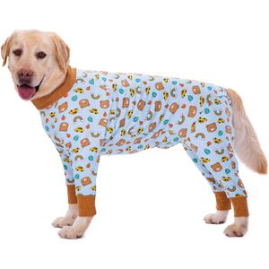 Dog Recovery Suit After Surgery Female Male, Medium Large Dog Neuter Shirt Cone Alternatives Prevent Licking Surgical Onesies (Brea, 3XL) (Brown Bear)