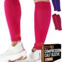 Doctor's Select 2 Pairs Copper Calf Compression Sleeve - Leg Compression Sleeves for Women & Men, Shin Splint Relief (3X-Large)