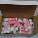 50 Pcs Galentine's Day Party Favors Galentines Gifts Bulk Lip Balms Set with 5 Taste Pink Heart Lip Care Moisturizing for Bridal Shower Favors Valentine's for Guests Women Friend Birthday Gift