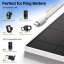 Solar Panel for Ring Camera, 5W Solar Fast Charger, Telescopic Pole & 360 Swivel, 10ft USB-C Cable, IP65 Weatherproof, for All Battery Outdoor Security Cameras, Perfect for Reaching Sunlight