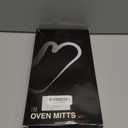 KEGOUU Oven Mitts and Pot Holders 6pcs Set, Kitchen Oven Glove High Heat Resistant 500 Degree Extra Long Oven Mitts and Potholder with Non-Slip Silicone Surface for Cooking (Pink)