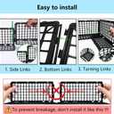 12 PCS Under Couch Blocker for Furniture Bed Couch Stop Small Item Toys from Getting Under the Sofa, Plastic Under Bed Blocker for Pets Dogs Cats-White