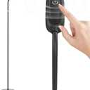 Cordless Floor Lamp, Rechargeable Battery Portable Floor Lamp for Living Room, Battery Operated Lamp, Touch Control for Reading Camping, 3 Color Temperatures Emergency Lighting(Black)