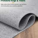 Felt Rug Pad 9x12-1/4 Inch Thick Cushion for 9' x 12' Carpet Mat Liner, Protection Cushioning for Hardwood Tile Floors Protective Comfort Insulation Underlay Keeps Area Rugs Softly Securely in Place