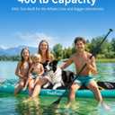 Inflatable Stand Up Paddle Board, 11' Paddle Boards with Stable Fin and Durable SUP, Non-Slip EVA Deck, Ultra-Light Manual Air Pump,Our SUP for Youth & Adults of All Skill Levels