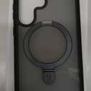 TORRAS Magnetic Designed for Samsung Galaxy S23 Ultra Case [Compatible with Magsafe] Stand, [Military Grade Drop Tested] Shockproof Translucent Slim Protective Ostand, Black