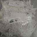 36 Pieces 3 Size Christmas Glitter Poinsettia Artificial Wedding Flowers Christmas Flowers Decoration Ornaments for Christmas Tree New Year Home Outdoor Decoration (White)