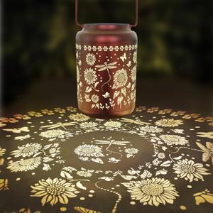 Birthday Gifts for Women Mom Grandma Solar Lanterns Outdoor Waterproof Garden Decor Hanging Metal Lights Outside for Yard,Patio,Backyard,Porch (GaoKuan-Dragonfly)