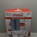 Nostalgia Coca-Cola Snow Cone Shaved Ice Machine - Coke Retro Table-Top Slushie Machine Makes 20 Icy Treats - Includes 2 Reusable Plastic Cups & Ice Scoop - White & Red