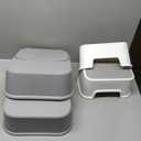 2 Step Stool for Kids (2 Packs),Toddler Stool for Bathroom Sink,Potty Training, Toilet Stool, Slip Resistant(Grey)