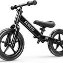 SEREED Toddler Balance Bike 2 Year Old, No Pedal Kids Toy Bike for 2-5 Years Old, Tool-Free Adjustment, Gift for 2-3 Girls, Customize Plate with 3pcs Stickers (Black)
