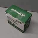 300 Count Heavy Duty Clear Plastic Silverware, Disposable Plastic Utensils Set, 100 Forks, 100 Spoons, 100 Knives, BPA-Free Heat Resistant Durable Plastic Cutlery Set for Party