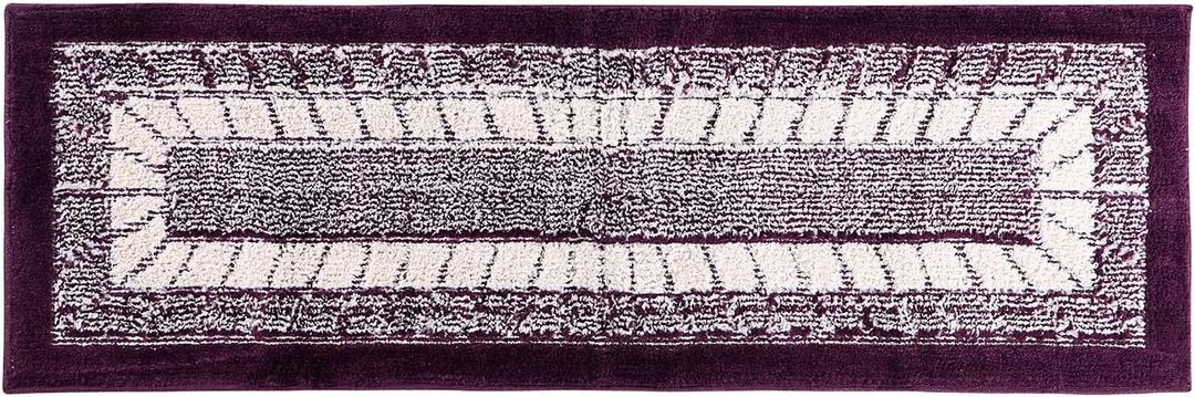Better Trends Radiance Collection 20" x 60" Runner Kitchen Rug in Burgundy (5' x 1'8" (Runner))