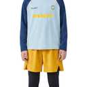 Boys Activewear Set 2 Piece Athletic Outfit 5-15Y Quick Dry Long Sleeve Shirt & 2-in-1 Shorts with Compression Leggings, Sports Running Soccer Clothing Set, Size: 10-11 Years