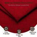 Ektorp Loveseat Sofa Cover Replacment Slipcover Designed for IKEA Ektorp Two Seater Sofa Slipcover,Couch Cover Not Include The Sofa Body, Red