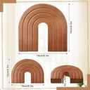 DoubleFill Set of 2 Wooden Arch Decor Boho Wood Rainbow Arch Decorative Objects Modern Shelf Decor Aesthetic for Table Shelf Mantel Living Room Decor
