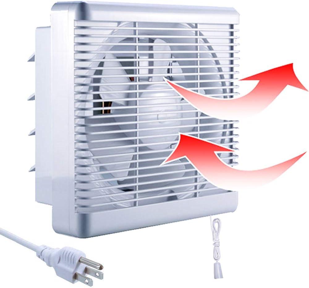 10 Inch Window Shutter Exhaust Fan,11.6 x 11.6 Inch Cutout, 406CFM 35W Wall-Mounted Ventilation Air Intake Extractor for Bathroom Home, Large