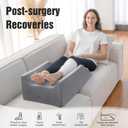 LightEase Post-Surgery Leg, Knee, Ankle Elevation Double Wedge Pillow, Memory Foam Leg Elevating Pillow for Injure, Sleeping, Foot Rest, Reduce Swelling, 29"x16.5"x9"