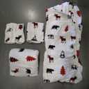 Great Bay Home Flannel Sheet Set Queen Size - 100% Turkish Cotton, Double-Brushed, Lodge-Printed Bed Sheets - Ultra-Soft, Cozy, 4-Piece Rustic Bedding Set (Checkered Moose)