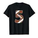 5th Birthday Football Shirt - 5 years old Kid Football Shirt T-Shirt Small