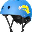 Nattork Kid's Bicycle Skateboarding Helmet for Girls or Boys Adjustable Size Muti-Sports Helmet with Cute Style and Blue Purple Black Pink Colors (Small(46-54cm))