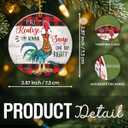 8 x Funny Chicken Christmas Ornaments 2025, Ceramic Rooster Ornament for Tree Decorations - Country Gifts for Chicken Lovers, Chickens Lady, Farmers- Farmhouse Festive Keepsake