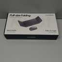 Foldable Keyboard and Mouse, Samsers Folding Bluetooth Keyboard Combo, 2.4G + BT5.0 x 2, Full-Size Portable Travel Keyboard & USB-C Rechargeable Wireless Mouse for iOS Android Windows Mac OS