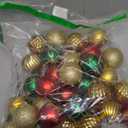 30Pcs Christmas Ornaments Balls, 2.36 Inch Red and Gold Shatterproof Tree Decorations Balls Ornaments with Glitter, Classic Holiday Baubles for Xmas Tree, Wreath, Party & Home Dcor (#19)