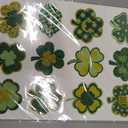 128Pcs St Patricks Day Tattoos Adult Shamrock Face Stickers for Women Irish Face Temporary Tattoo St Pattys Day Accessories for Irish Party Decor(st128)