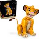 LEGO Disney Young Simba the Lion King Building Sets for Adults - Buildable Figurine for Display, Ages 18+ - DIY Kits & Crafts for Fans of Movie - Collectible Disney Birthday Gift - 43247