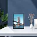 OMISHE 6x9 Picture Frame Black for Wall Hanging or Tabletop, 6 x 9 Frame Wall Mounting Horizontally or Vertically, 6 by 9 Wall Gallery Photo Frames, Black