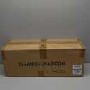 Upgraded Sauna Box for Relaxation, Detoxification, Portable Steam Sauna for Home with Steamer, 9 Levels, 2.6 x 2.6 x 5.9 (Black)
