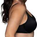 Vanity Fair Women's Bra with 2-Way Convertible Straps, Body Caress Full Coverage, Lightly Lined Cups Up to Dd (Black, L)
