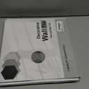 Midcard 10 Sheets Peel and Stick Backsplash PVC Wall Tile,for Kitchen Backsplash (Rectangular Dark blue with metallic silver)