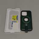 for iPhone 16 Pro Leather Case with Stand, Anti-Slip Grip Ring, Fits for MagSafe (Green, IP 16 Pro-6.3inch)