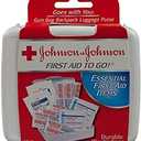 Set of 2 Pack, Johnson & Johnson First Aid to Go- Mini First Aid Kit