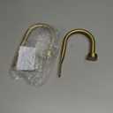 Drapery Holdback,Matte Black Metal Window Curtain Holdback (Warm Gold)